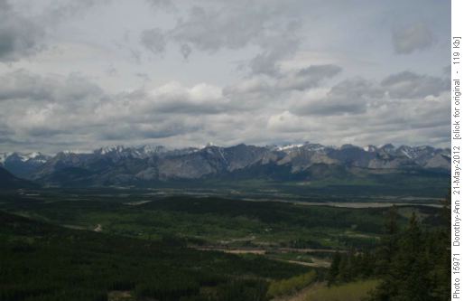 Bow Valley from the top of Eagle Hill