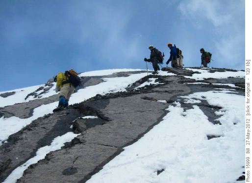 Tricky slabs on the descent