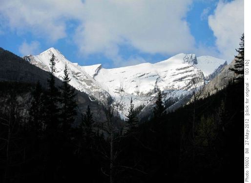 Mt Townsend (far right) from upper Cougar Creek