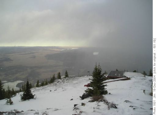 Looking to the east from Barrier Lake Fire Lookout towards Chiniki Lake and Ghost Reservoir.