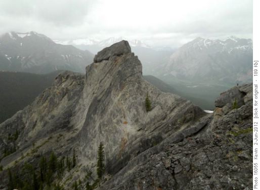 The east face of the second pinnacle