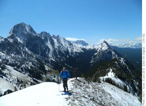 Carl and Damian on King Creek Ridge