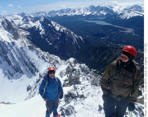 Will and Kevin at summit of Mt Hood