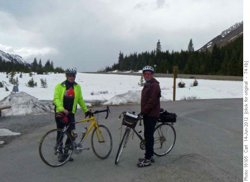At Highwood Pass for the second time