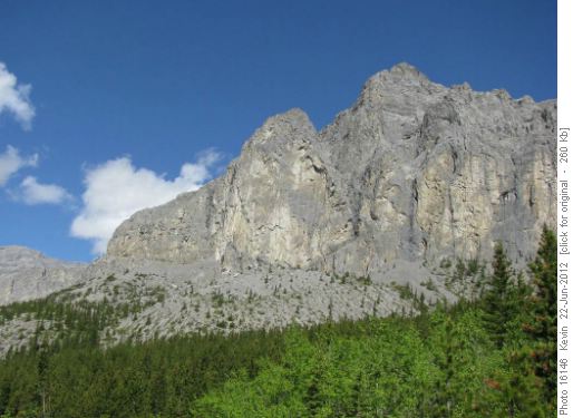 Skyline profile of South Ridge from CMC Valley