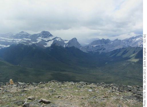 Bad weather comin' from the southwest. Is that Carl waving from the summit of Rimwall?