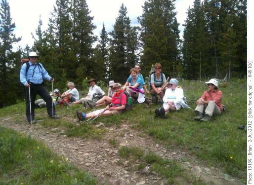 Tea break on the way down