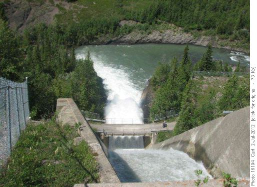 Kananaskis spillway was roaring