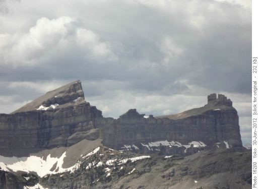 Unique Mountains view from west side of Victoria Ridge