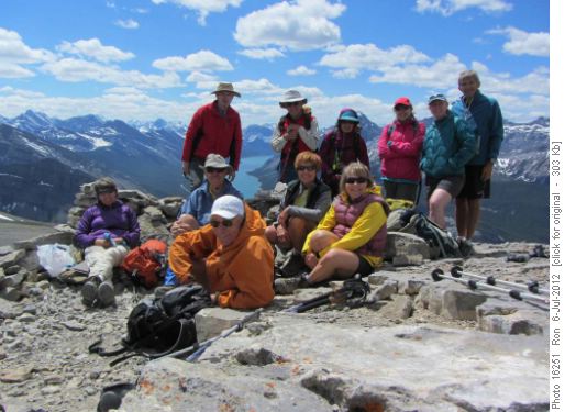 Lunch at the summit of Wind Tower