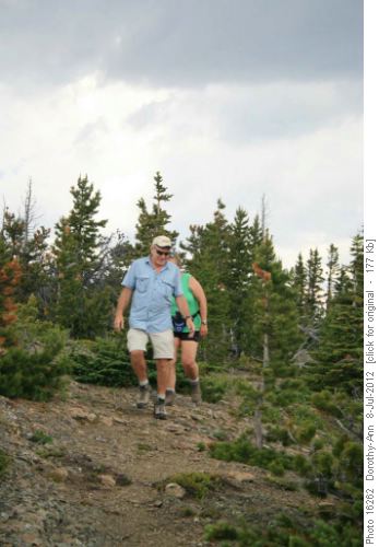 Billy & Lyn return from a dash to the top before storm hit