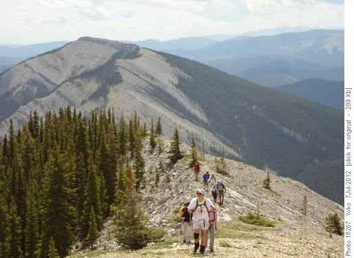 Moose Mt.SW ridge, Prairie Mt behind