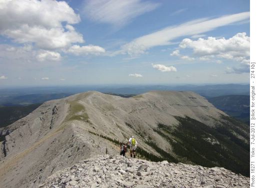 going to Moose Mt. East ridge