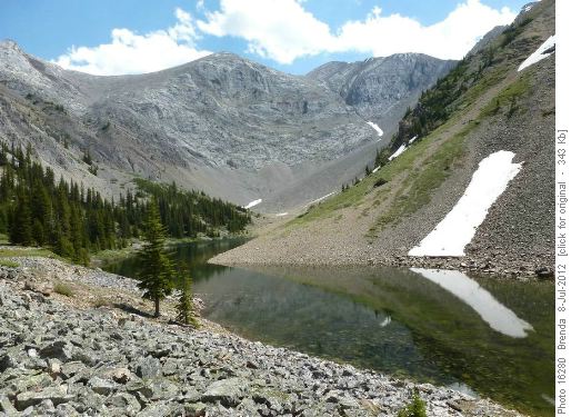 Lots of water in the seasonal tarn