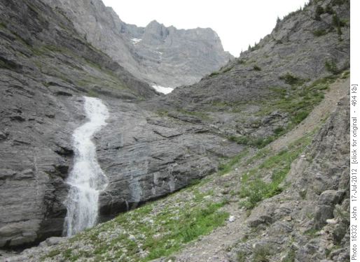 This waterfall got bigger during the day.