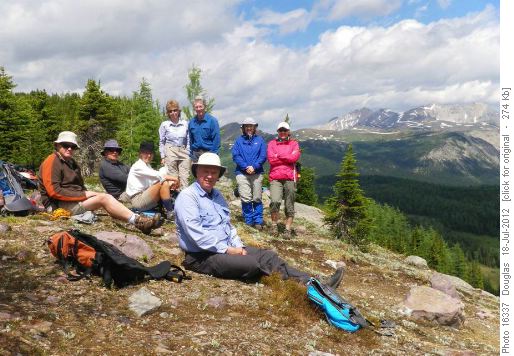 Lunch break along the Monarch Ramparts