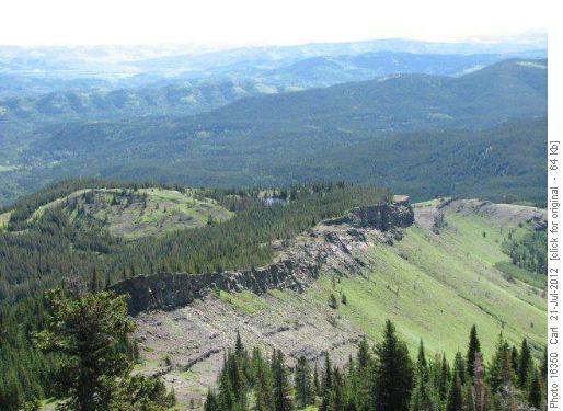 Looking down to Lake-at-the-End-of-the-Ridge