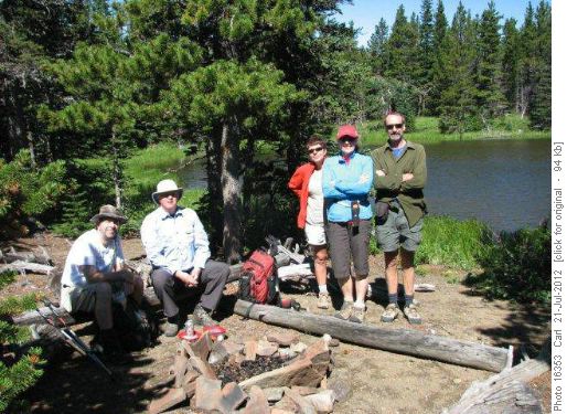 Lunch at the Lake at the End of the Ridge