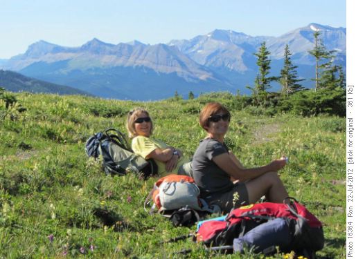 {206 Barb Mitchell} & {1054 Kathy Brisco} on Powderface trail