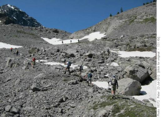Up to the col