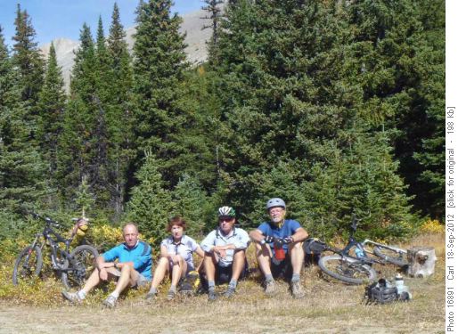Carl, Ursula, Wallace and Kevin at the summit