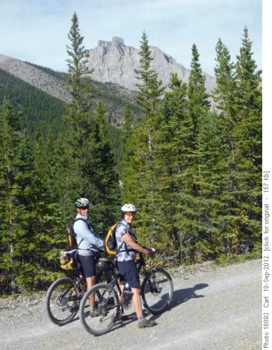 Wallace and Ursula with outlier of Mt Remus in background
