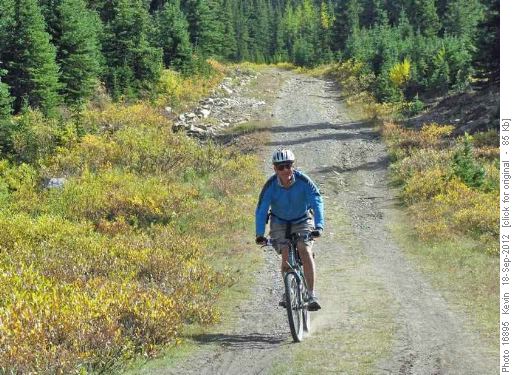 Carl on the downhill