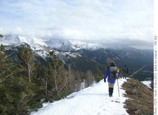 Looking SE towards Highwood Peak from South end of the ridge