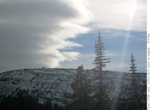 Junction Lookout and classic chinook cloud
