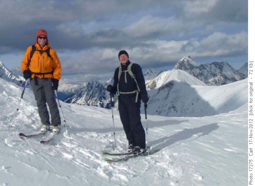 John and Kevin at Little Highwood Pass (Gap and Elpoca Mtns in background)