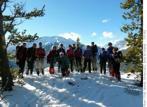 Group along the ridge