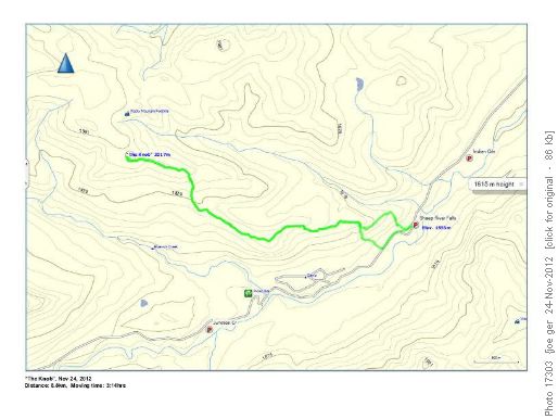 Our route (thanks, Joe!)