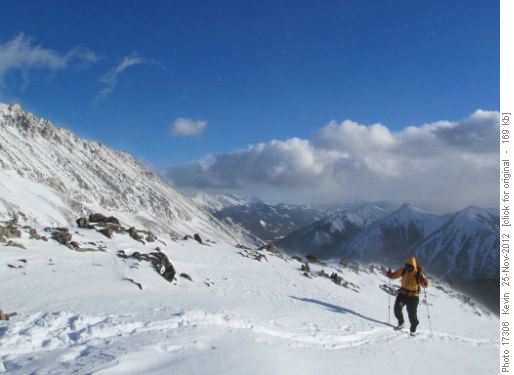 The last few steps to the summit of Lipsett