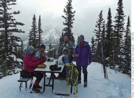 Christine, John, Carl and David on Blueberry Hill