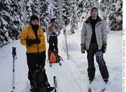 Junction of Shadow Lake Lodge trail with Red Earth Creek {607 da gan}, {826 j ka} and {1598 ai g}