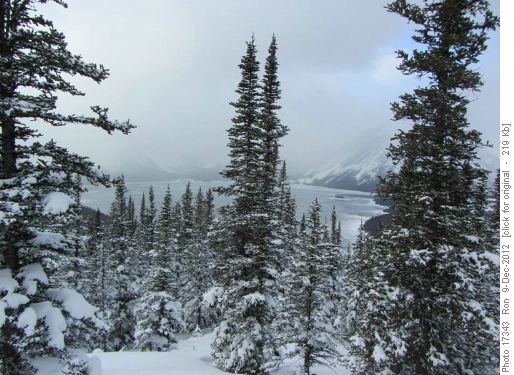 Upper Kananaskis Lake- now frozen