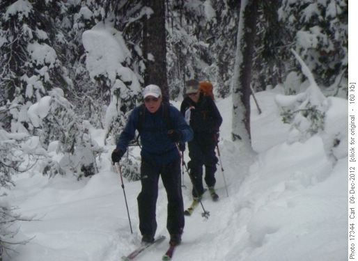 Peter and Stuart climbing Healy Pass trail