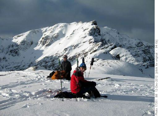 Resting at the top