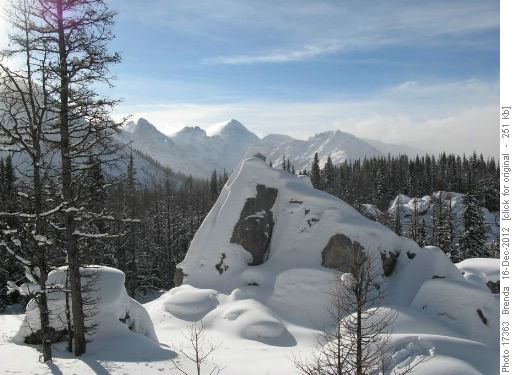 Lots of snow at Elephant Rocks