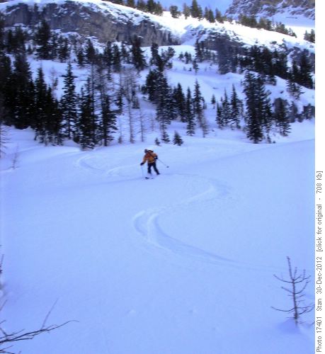 Slopes above lunch knoll