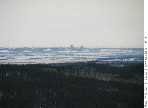 View to Calgary from Ole Buck Mountain