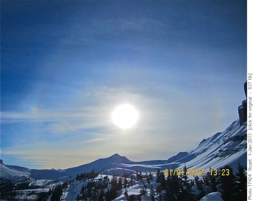 Sun above Unity Peak