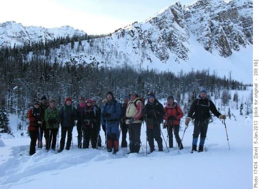Group at our turnaround point in Panorama Meadows