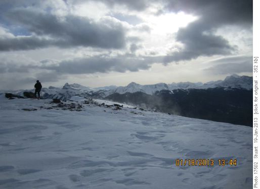 Making our way along the ridge