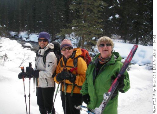 Skinning up for climb home