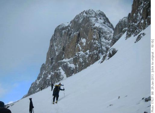 Approaching the col
