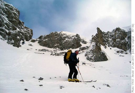 Nearing the col