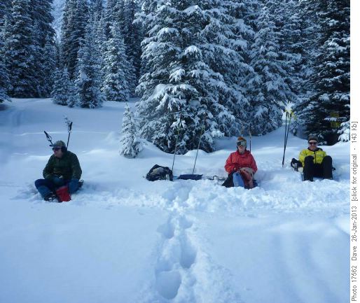 Lunch at South Elk Pass, near turnoff to Fox Lake