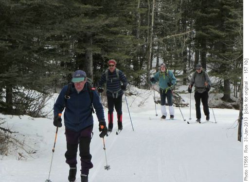 Stan, Philip, Ivan and Bernie chugging up Kovach trail