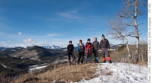 Janice, Jennifer, Barb, Sonja and Cornelis, on Sandy McNabb.